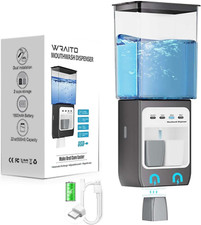 Upgraded Automatic Mouthwash Dispenser for Bathroom Touchless, Large 650Ml 22 F