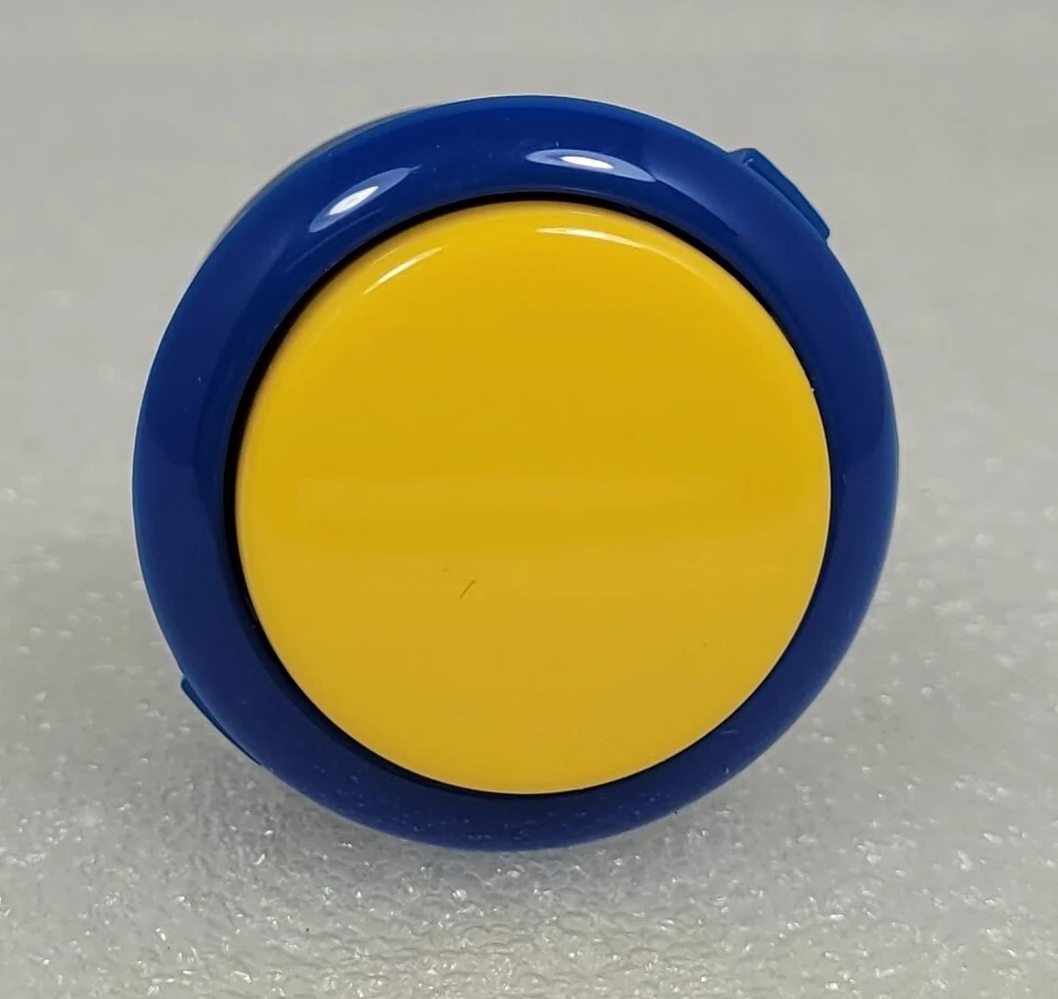 8 шт. Sanwa подлинный кнопки смесь Royal синий Y и желтый джойстик видео игры аркады - Изображение 4 из 4