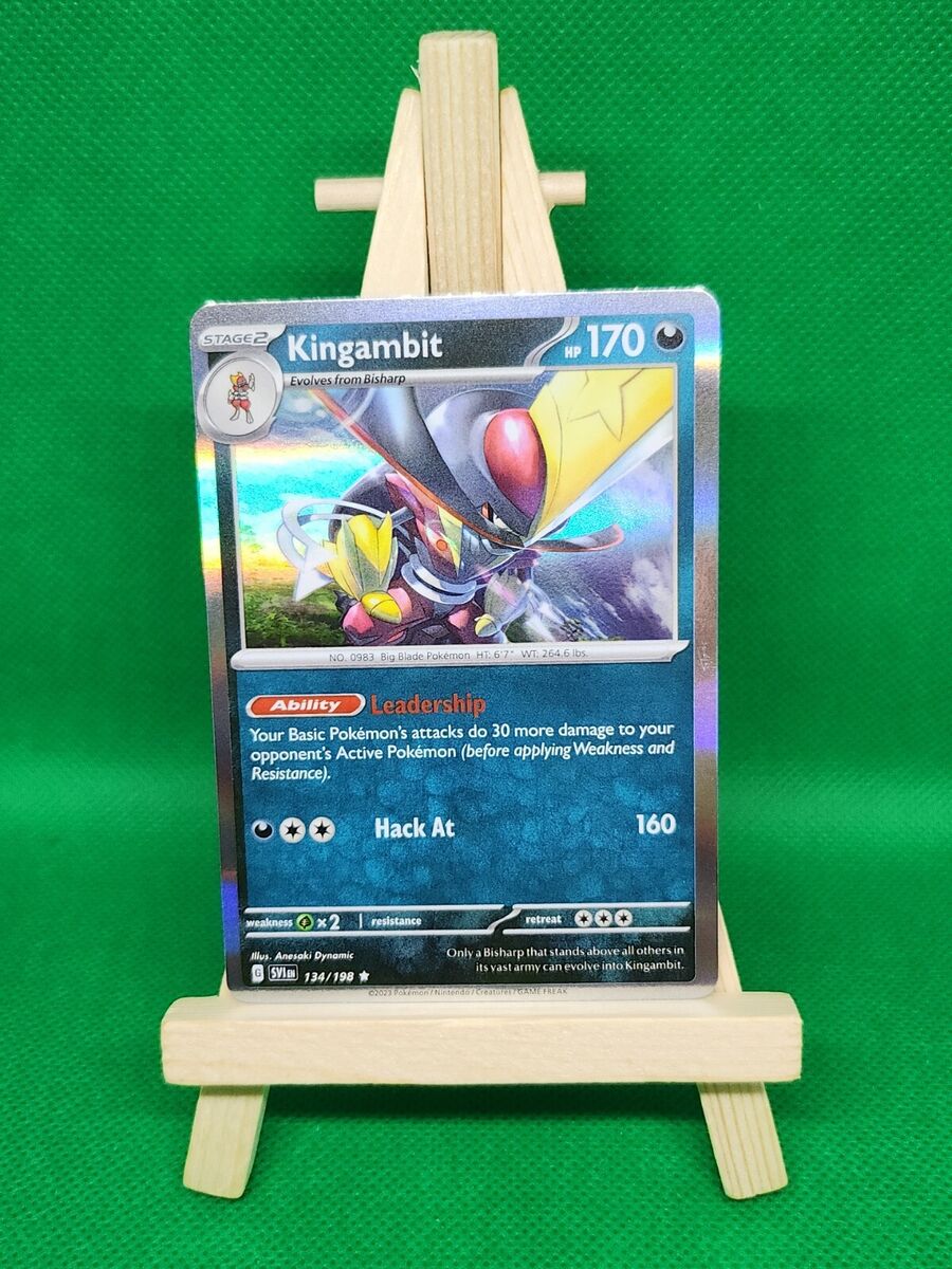 Kingambit 134/198 Pokemon Reverse Holo 2023 Scarlet And Violet