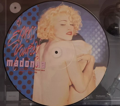 Madonna "Express Yourself" 12" Vinyl Single Picture Discs Vinyl