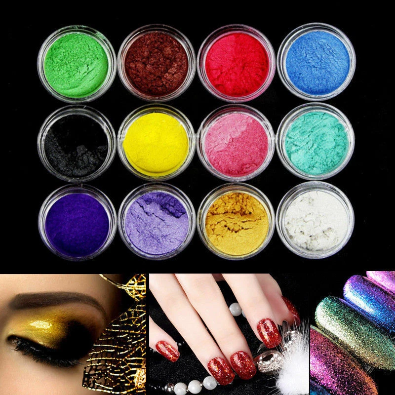 12x Color Set Mica Pigment Powder Perfect For Soap Cosmetics Resin Colorant Dye. - Image 4 of 4