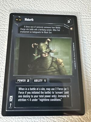 SWCCG: Makurth Special Edition Star Wars CCG Decipher | eBay