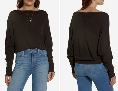 Treasure & Bond Boat Neck Dolman Sleeve Top Pullover NEW XS 177