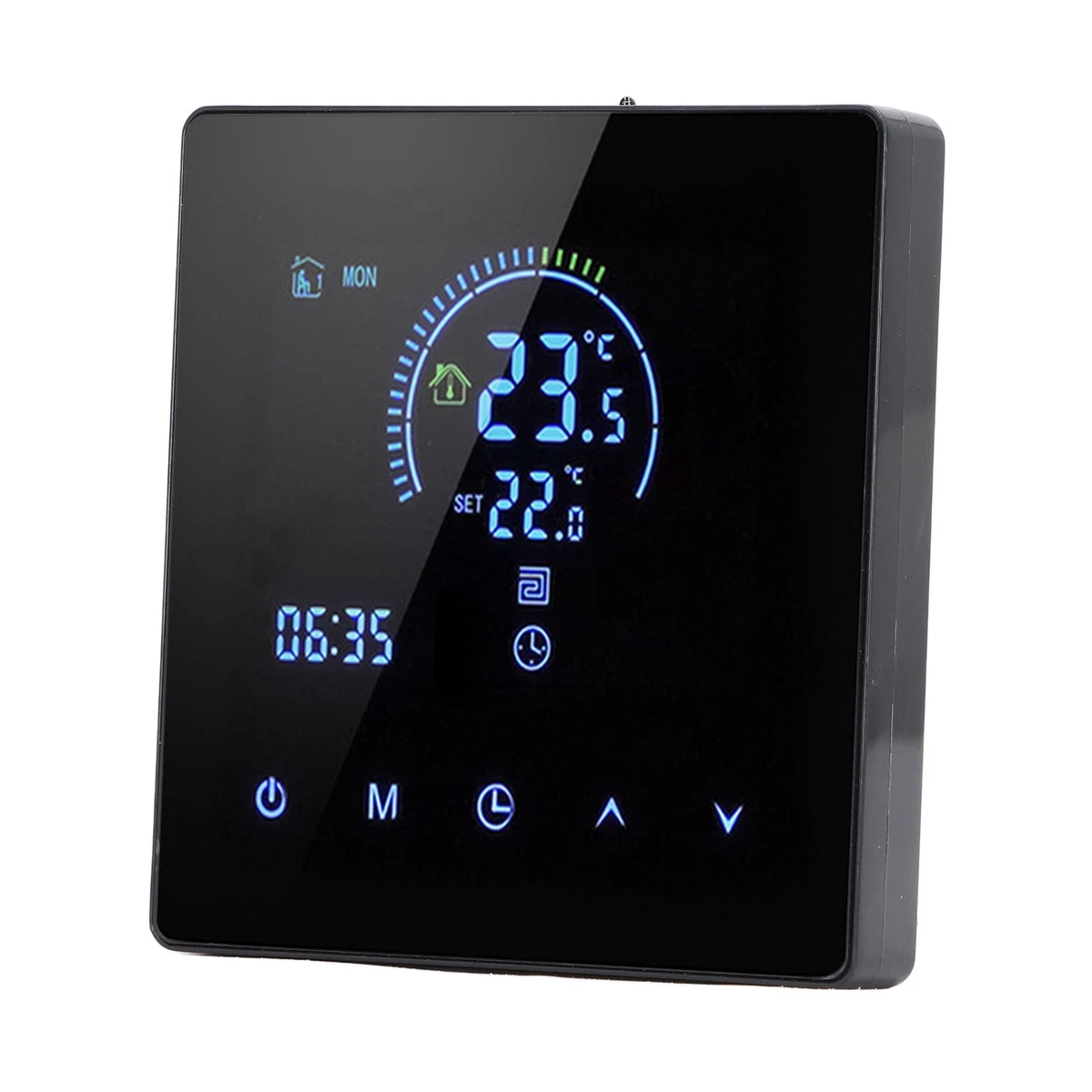 Digital Thermosta Programmable Electric Heating Thermostat Black Without  WiFi | eBay