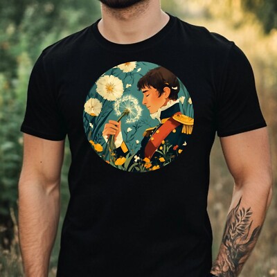 Mens Napoleon Dandelion Print Cotton T-Shirt Size XS to 5XL