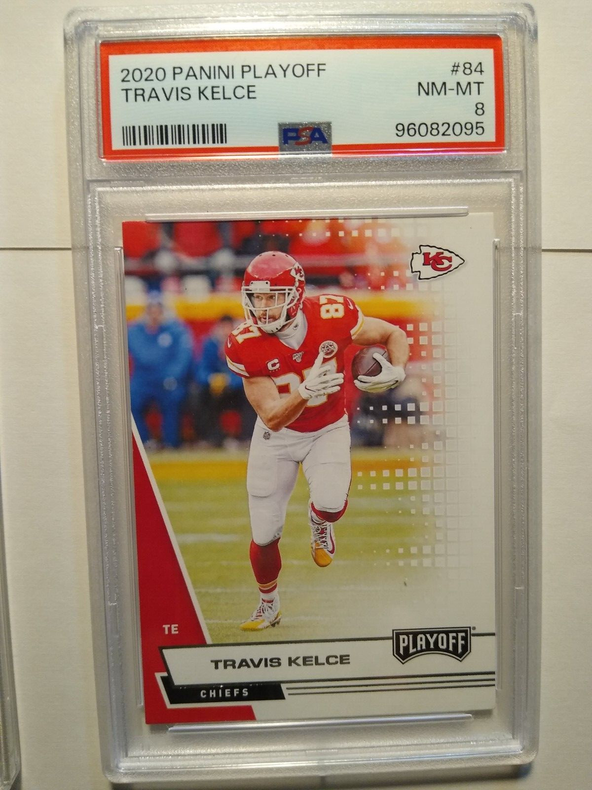 2 Graded Football Cards- Peyton Manning and Travis Kelce. PSA 8. view 4