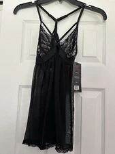 Seven ‘til Midnight Black Size S Babydoll NWT #11064 Lingerie 