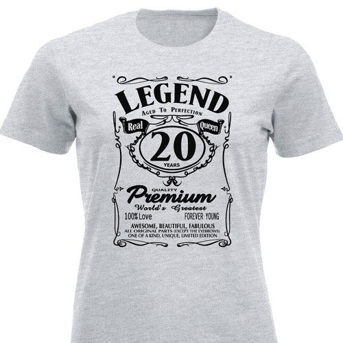 20. Geburtstag Geschenke für ihre Frauen 20 Jahre lustiges T-Shirt für ihren Geburtstag - Bild 2 von 15