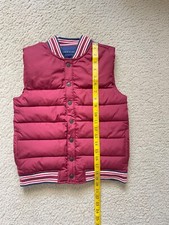 Janie and Jack Quilted Snap Frond Vest Red Size 7-8