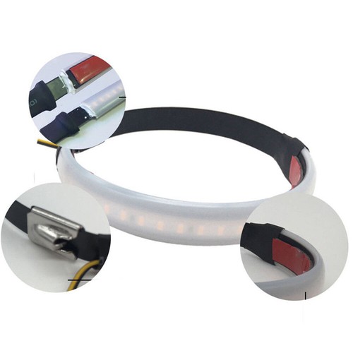1Pair SMD LED Strip Motorcycle Bike Car Fork Turn Signal Indicator Light Blink - Picture 11 of 12