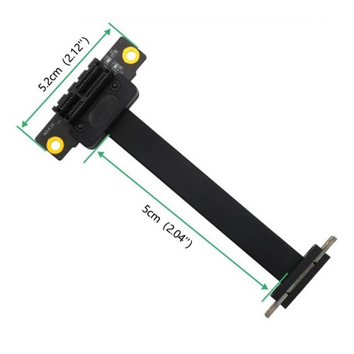 Extender Ribbon Adapter Extension Cable PCI-E 1X Slot Extension Riser C=s= - Afbeelding 2 van 8