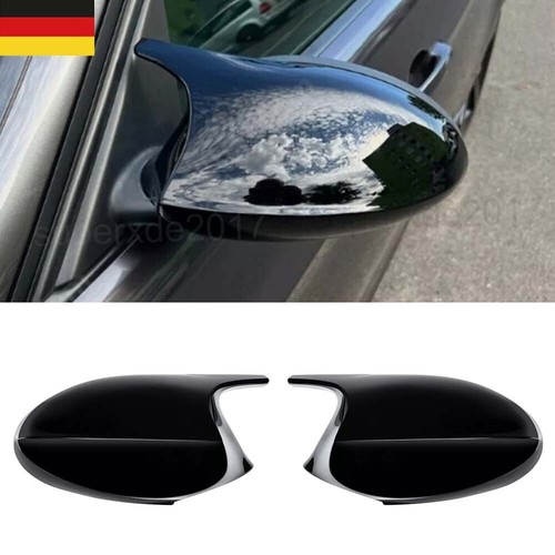 M3-Stil Glanz Schwarz Spiegelkappen Für BMW E90 E91 E91 E92 E81 E87 E82 Pre-LCI - Bild 1 von 11