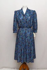 Vintage California Looks womens dress knee length S+ 70s