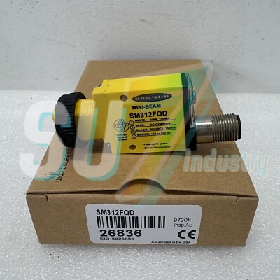 Banner SM312FQD Mini Beam Fiber Optic Amplifier Sensor# 1pcs  New  In Box
