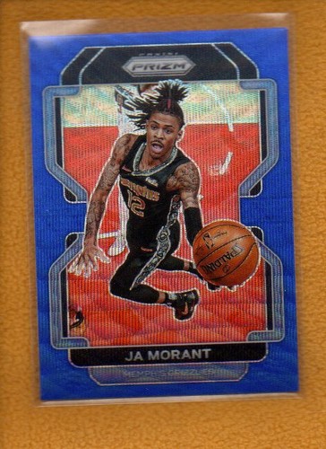 Ja Morant 2021-22 Panini Prizm Basketball Prizms Asia Blue Wave #194 - Picture 3 of 4