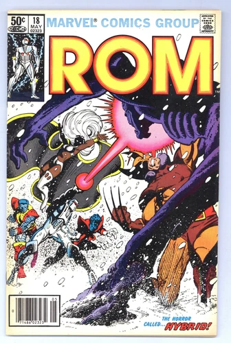 Rom 18 (FVF) Spaceknight based on Parker Bros toy X-MEN 1981 Marvel Comics c526