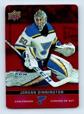 2019-20 Upper Deck Tim Hortons Red Die Cut Jordan Binnington St. Louis Blues