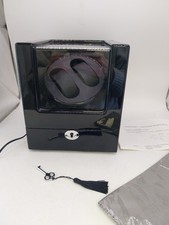 Excelvan Double Automatic Watch Winder Box Dual Rotating Display Storage Black