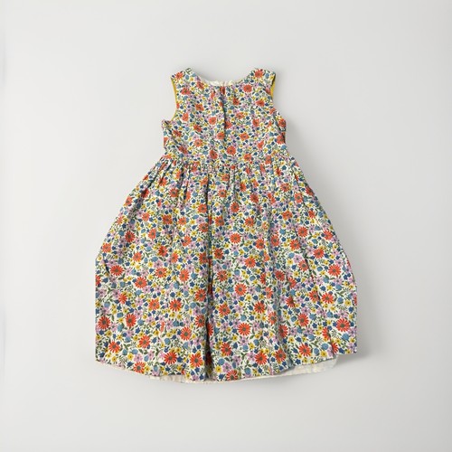 Mini Boden Dress Girls Size 11-12Y Spring Summer White Floral Lined.