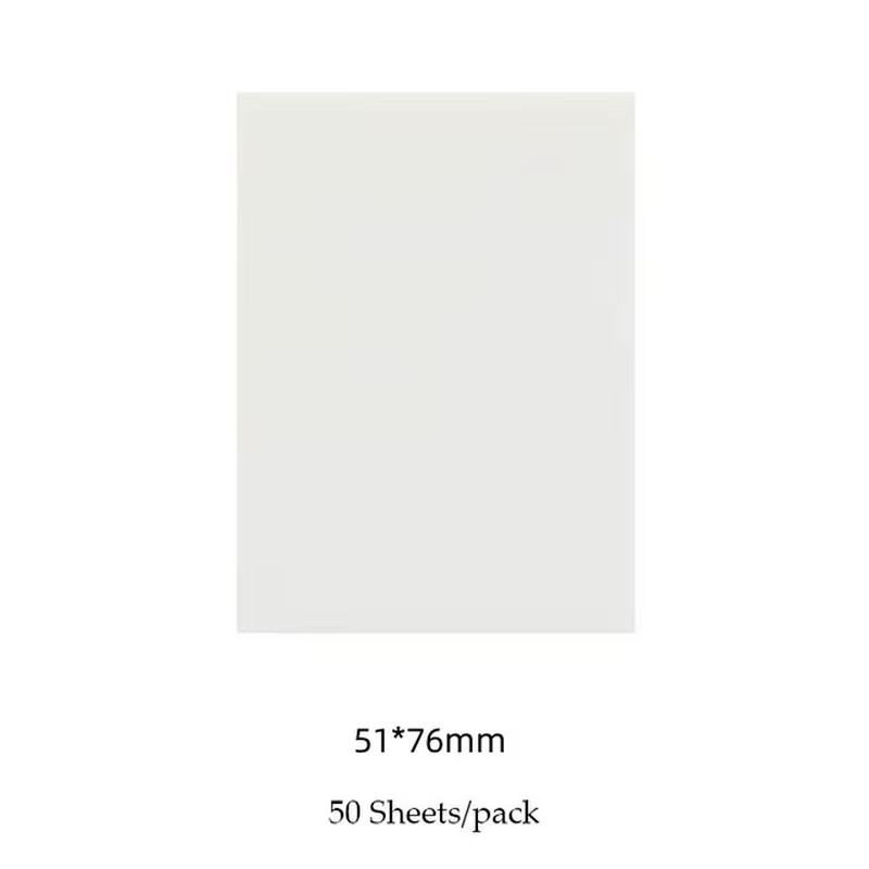 50 Sheets Creative Transparent PET Waterproof Sticky Notes Notepads - School Sta