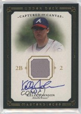 2008 Upper Deck Masterpieces Captured on Canvas Jerseys Kelly Johnson Auto 12i0