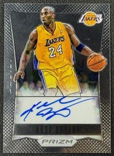 KOBE BRYANT 2012-13 PANINI PRIZM #1 AUTOGRAPHS ON-CARD AUTO LAKERS