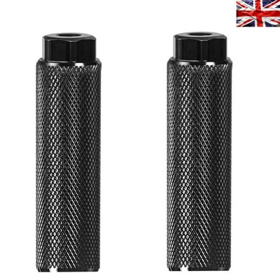 Leichte 120g BMX Pegs mit rutschfestem Griff - Stylisch Schwarz 2er Pack