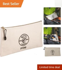 Versatile 12.5" Canvas Tool Bag with Heavy-Duty Zipper - Ideal for Professionals