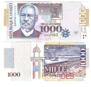 Haiti _ 1000 Gourdes 2021 UNC P. 278 Lemberg Zp
