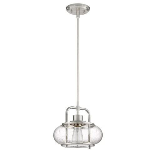 Quoizel TRG1510 Trilogy 1 Light 10"W Mini Pendant - Nickel - Picture 5 of 7