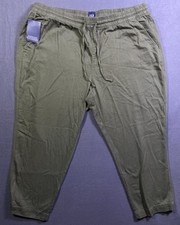 NWT GAP Womens Pull On Elastic Drawstring Waist Ankle Tencel Pant Grape Leaf XXL