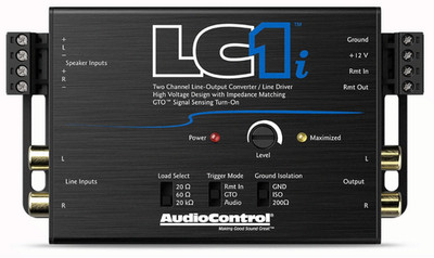 LC1i 2ch line driver/LOC, adds amp to factory radio, no distortion