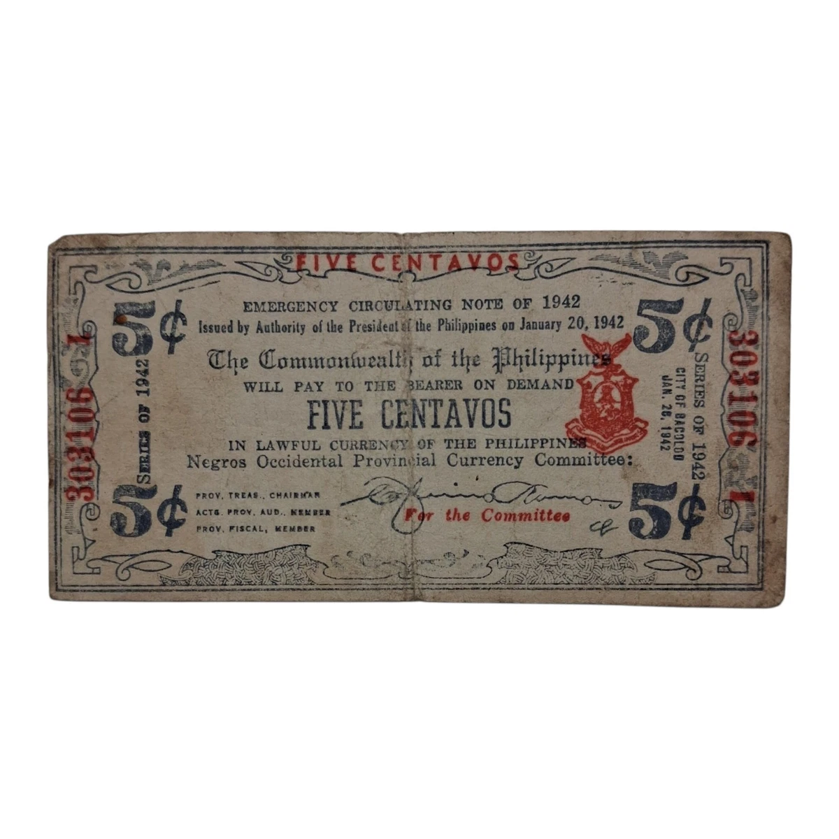 25+ 1942 Year Emergency Issue Philippine Paper Money for sale