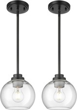 Audickic Black Pendant Lights Kitchen Island 2 Pack New