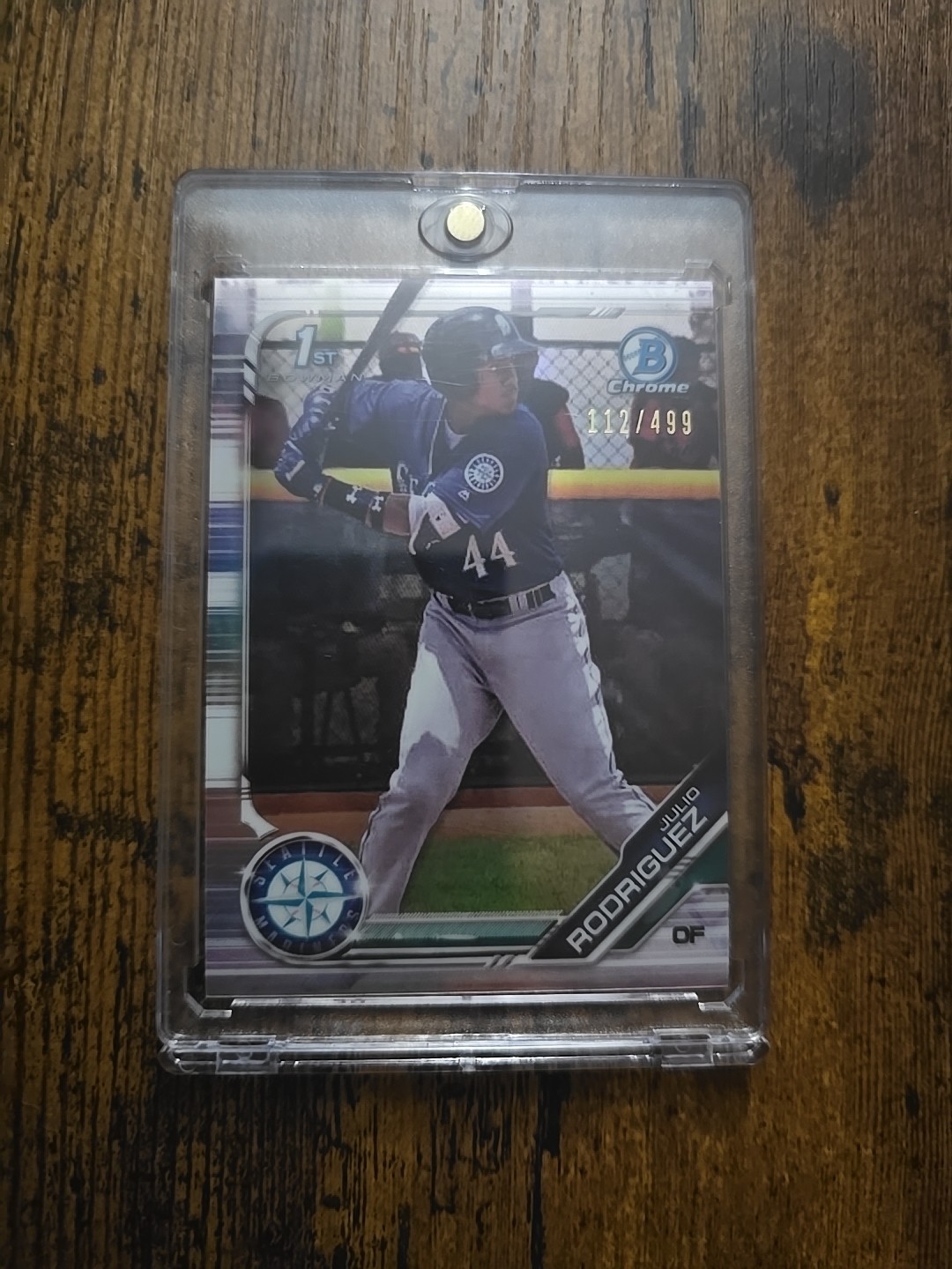 2019 1st Bowman Chrome Refractor 112/499 Julio Rodriguez