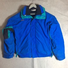 VTG 90s Columbia Jacket Bugaboo Men's Large Blue Black USA  3 in 1 Ski Snow Coat