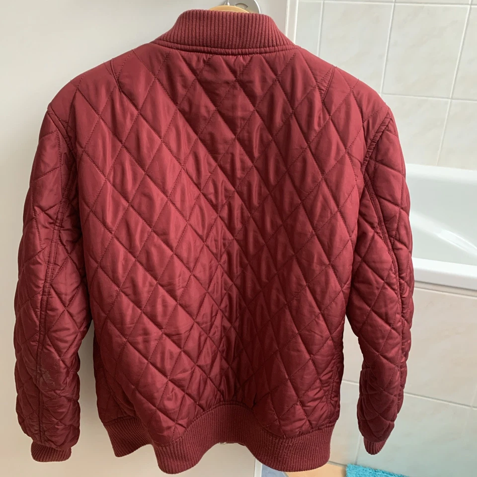 Urban Classics DIAMANT Bomberjacke Damen Gr. L ( fällt wie M aus ) Bordeaux - Bild 3 von 4