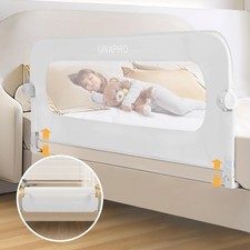 UNAPHO Bed Rail for Toddlers - Swing Down Safety Guard Twin Full Queen Bunk Beds