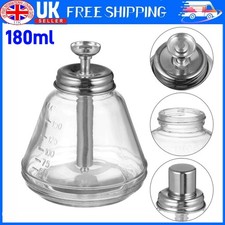 180 ML Water Dispenser Shoe Shine Push Glass Bottle Container down Pump