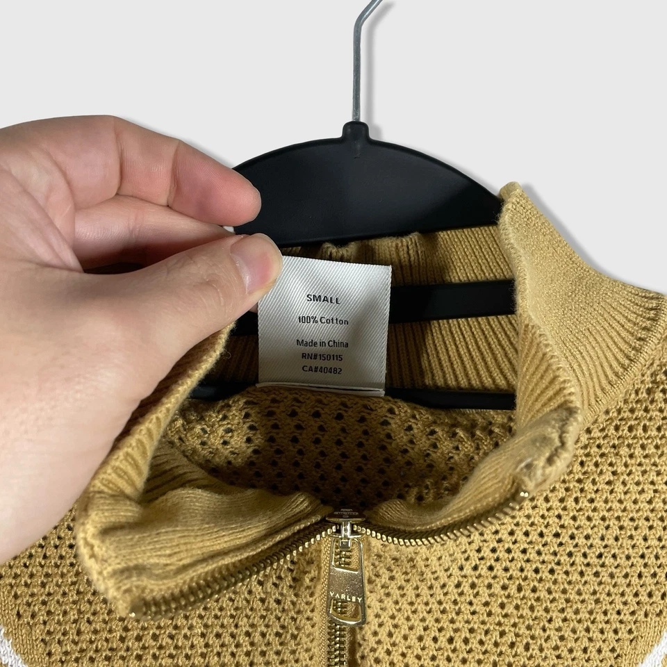 Suéter Varley Calva Tejido 1/4 Cremallera Cuello Simulado Mujer S Atletismo Silencioso Lujo Foto 4 de 4