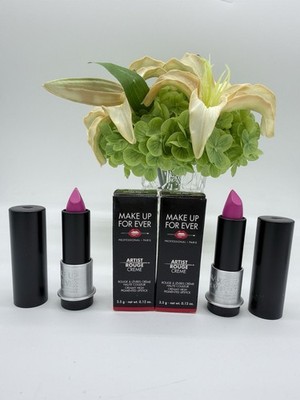 2 Make Up For Ever Artist Rouge Creme Lipstick C206 3.5g / .12oz