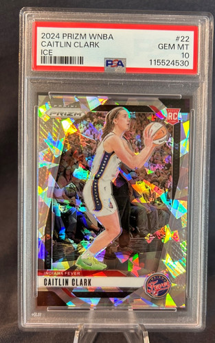 2024 Prizm WNBA Caitlin Clark Rookie Ice #22 PSA 10 Gem Mint