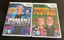 Jeopardy & Wheel Of Fortune Nintendo Wii CIB Complete Tested THQ Lot