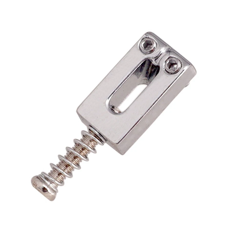 Ponte Selle Argento Lega di Zinco 1 Ponte Sella Chitarra Sella 10.5MM Nero - Immagine 2 di 4