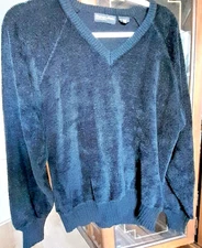 ABRAHAM ANS STRAUS MEN'S SWEATER - NAVY BLUE