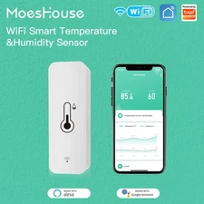 Tuya WiFi Smart Temperature Humidity Sensor Indoor Home Hygrometer Detectors