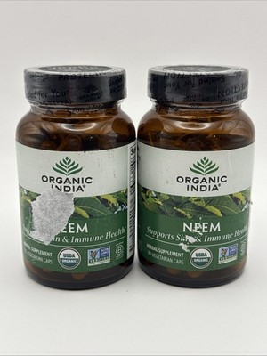 Organic India Neem - Supports Skin & Immune Health - 90 capsules - Exp 12/26