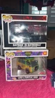 LEGO Batman In Batmobile Funko Pop and Ninja Turtle Pizza Van Funko Exclusive