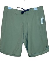 Old Navy Swim Trunks Board Shorts Olive Green Drawstring Waist NWT Mens SZ 30