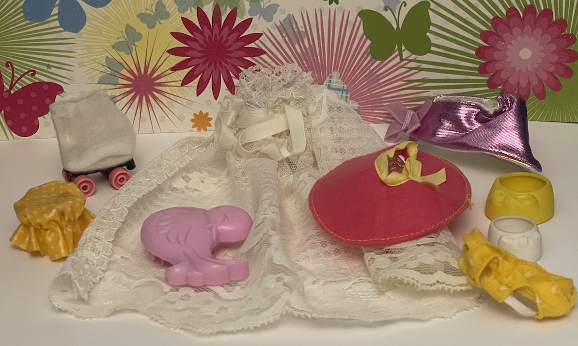 Top cappello My Little Pony anni 80 Hasbro Sun & Fun velo da sposa G1 Love Bird spazzola